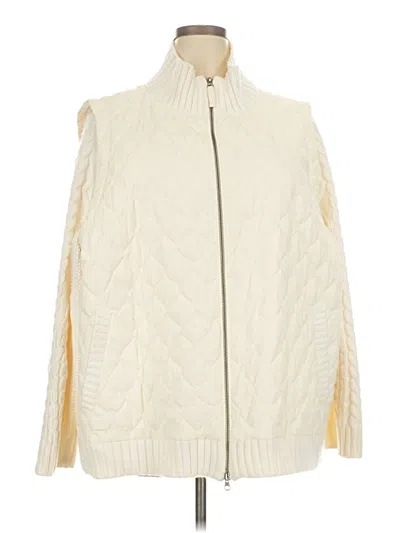 Pre-owned Talbots Vest In White