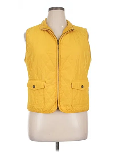 Pre-owned Talbots Vest In Yellow