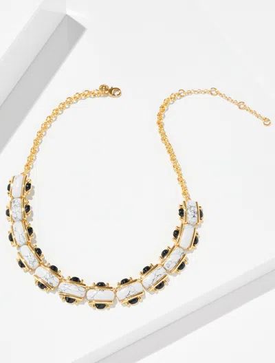 Talbots Vichy Necklace - White/black - 001  In Multi