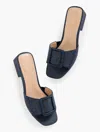 Talbots Viv Buckle Raffia Slides - Blue - 11m  In Blue