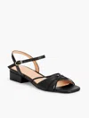 Talbots Viv Strappy Nappa Block Heel Sandals - Black - 10m