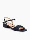Talbots Viv Strappy Nappa Block Heel Sandals - Blue - 11m