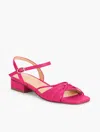 Talbots Viv Strappy Nappa Block Heel Sandals - Tropical Punch - 11m
