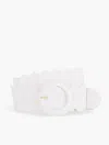Talbots Wavy Stretch Straw Belt - White - Xl