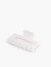 Talbots White Marble Hair Clip - 001  In White Marble