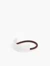 Talbots White Marble Hair Tie - 001  In White Marble