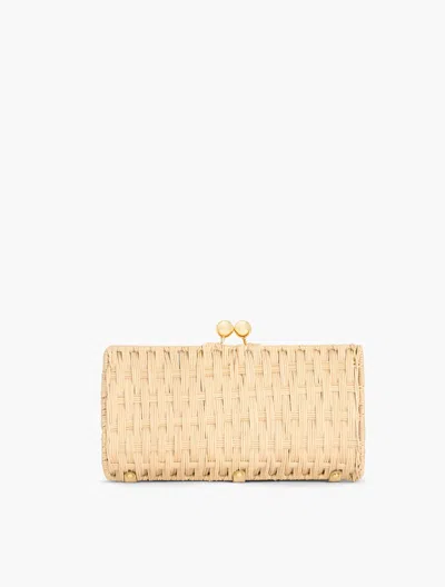 Talbots Wicker Frame Clutch - Natural - 001