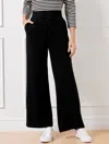 Talbots Wide Leg Effortless Ultraknit Pants - Black - 3x