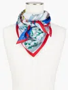 Talbots Winterscape Silk Square Scarf - Red - 001  In Red