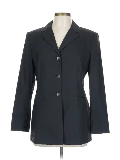 Pre-owned Talbots Wool Blazer Jacket In Black