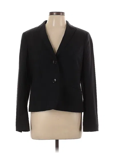Pre-owned Talbots Wool Blazer Jacket In Black