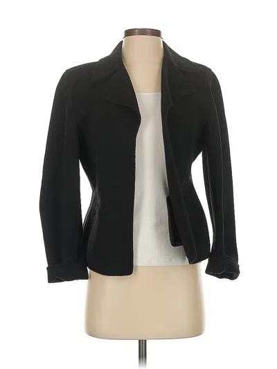 Pre-owned Talbots Wool Blazer Jacket In Black