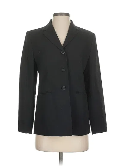 Pre-owned Talbots Wool Blazer Jacket In Black