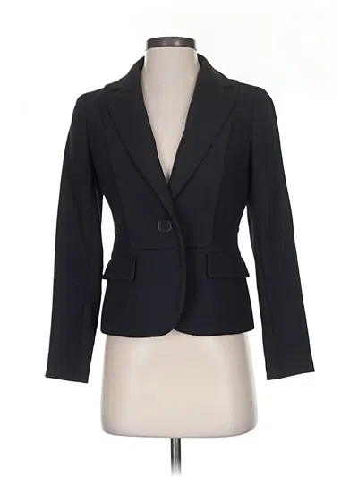 Pre-owned Talbots Wool Blazer Jacket In Black