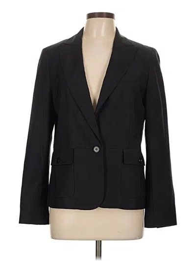 Pre-owned Talbots Wool Blazer Jacket In Black