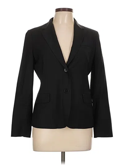 Pre-owned Talbots Wool Blazer Jacket In Black