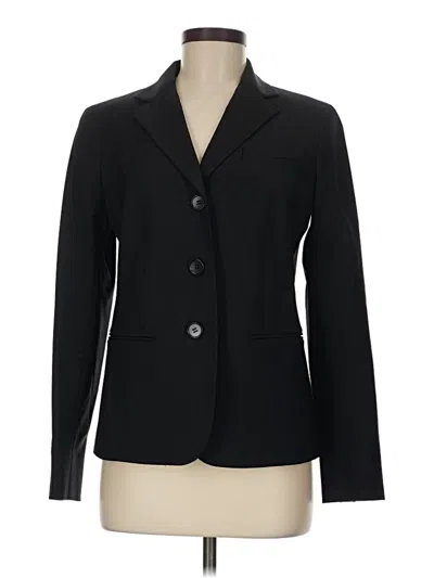 Pre-owned Talbots Wool Blazer Jacket In Black