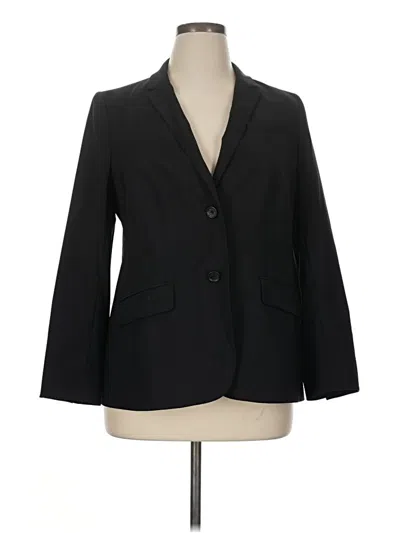 Pre-owned Talbots Wool Blazer Jacket In Black