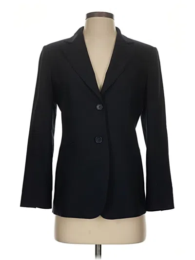 Pre-owned Talbots Wool Blazer Jacket In Black