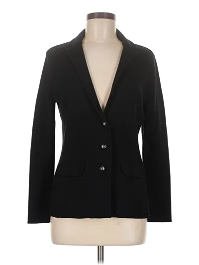 Pre-owned Talbots Wool Blazer Jacket In Black