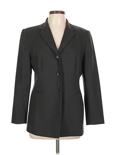 Pre-owned Talbots Wool Blazer Jacket In Black