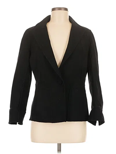 Pre-owned Talbots Wool Blazer Jacket In Black