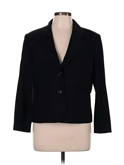 Pre-owned Talbots Wool Blazer Jacket In Black