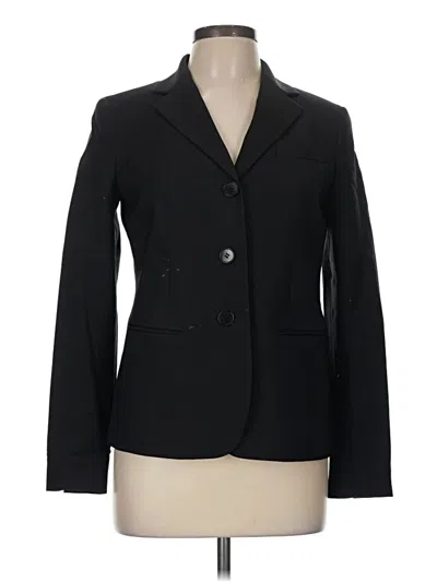 Pre-owned Talbots Wool Blazer Jacket In Black