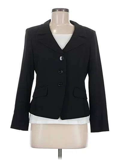 Pre-owned Talbots Wool Blazer Jacket In Black