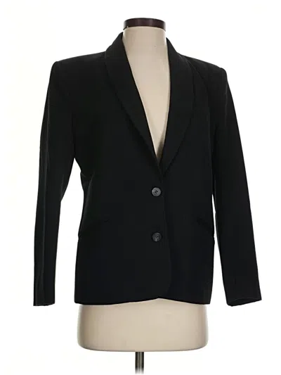 Pre-owned Talbots Wool Blazer Jacket In Black