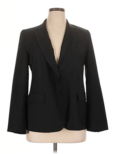 Pre-owned Talbots Wool Blazer Jacket In Black