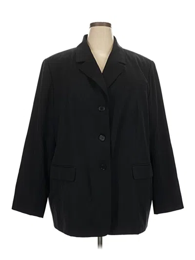 Pre-owned Talbots Wool Blazer Jacket In Black