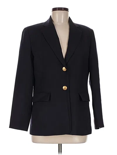 Pre-owned Talbots Wool Blazer Jacket In Black