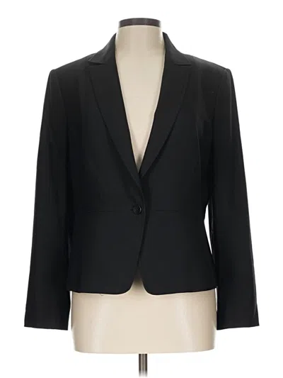 Pre-owned Talbots Wool Blazer Jacket In Black