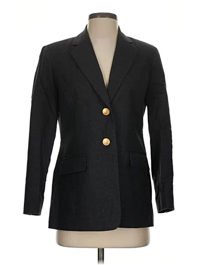 Pre-owned Talbots Wool Blazer Jacket In Black