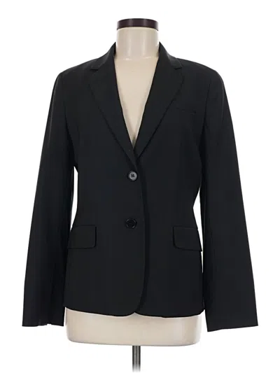 Pre-owned Talbots Wool Blazer Jacket In Black