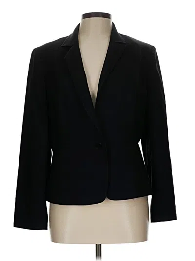 Pre-owned Talbots Wool Blazer Jacket In Black