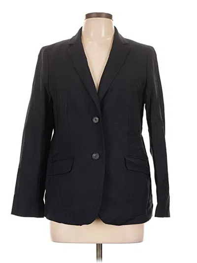 Pre-owned Talbots Wool Blazer Jacket In Black