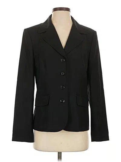 Pre-owned Talbots Wool Blazer Jacket In Black