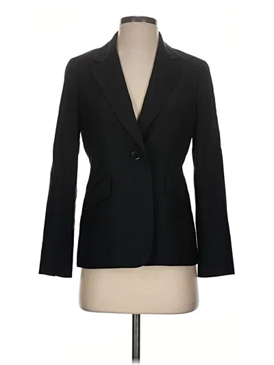 Pre-owned Talbots Wool Blazer Jacket In Black