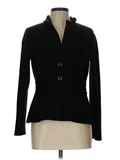 Pre-owned Talbots Wool Blazer Jacket In Black