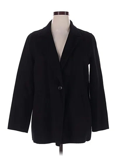 Pre-owned Talbots Wool Blazer Jacket In Black