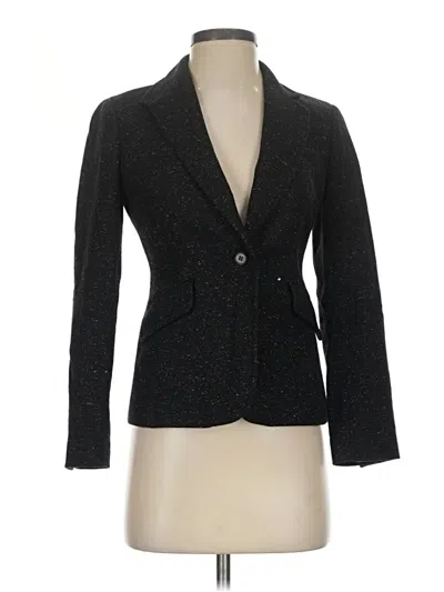 Pre-owned Talbots Wool Blazer Jacket In Black