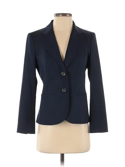 Pre-owned Talbots Wool Blazer Jacket In Blue