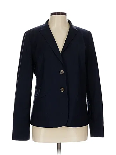 Pre-owned Talbots Wool Blazer Jacket In Blue