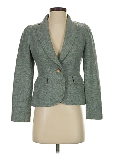 Pre-owned Talbots Wool Blazer Jacket In Blue