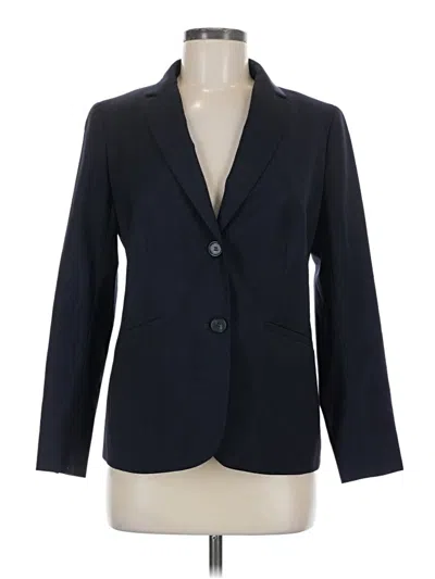 Pre-owned Talbots Wool Blazer Jacket In Blue