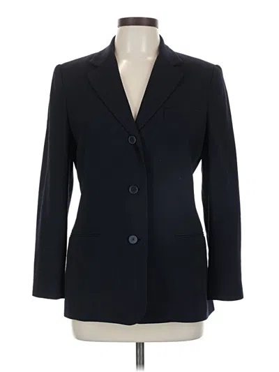 Pre-owned Talbots Wool Blazer Jacket In Blue