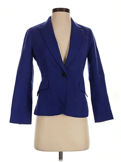 Pre-owned Talbots Wool Blazer Jacket In Blue
