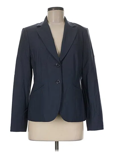 Pre-owned Talbots Wool Blazer Jacket In Blue